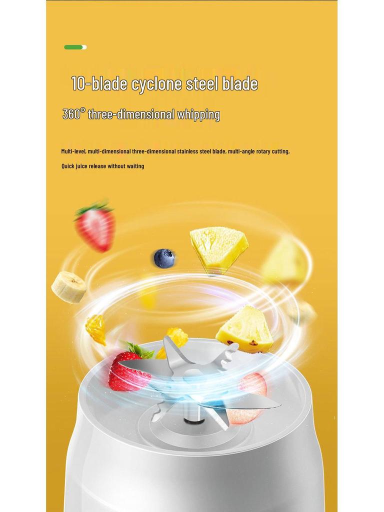 Vaso Licuadora Exprimidor Eléctrico Multifuncional Portátil de Alta Eficiencia