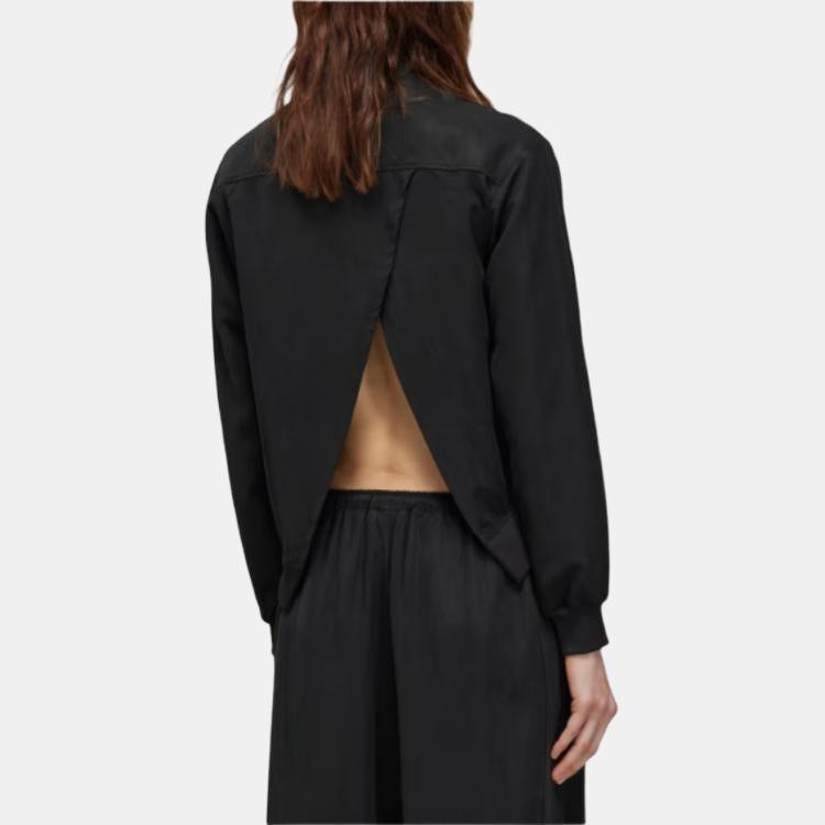 Y-3 Zipper Long Sleeve Solid Color Stand Collar Jacket Men Jacket Black JD3518