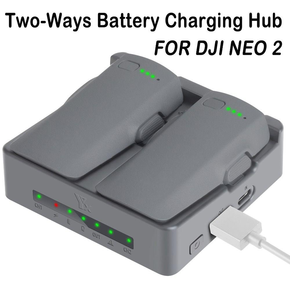 Fast Charging Drone Charging Hub Two-Ways Battery Storage Station for DJI NEO 2 Drone Accessories