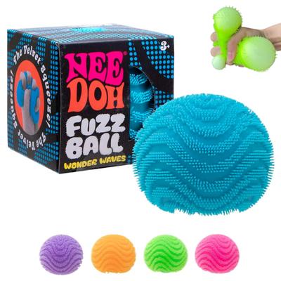 Schylling Nee Doh Bølger Fuzz Bold Blød Klemme Sensorisk Fidget Legetøj Blind Boks Stresslindring til Børn fra 3 År og Op