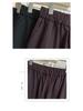2025 Autumn Plus Size High Waist Loose Casual Twill Satin Pants for Women - Slimming, Versatile, and Long Fit