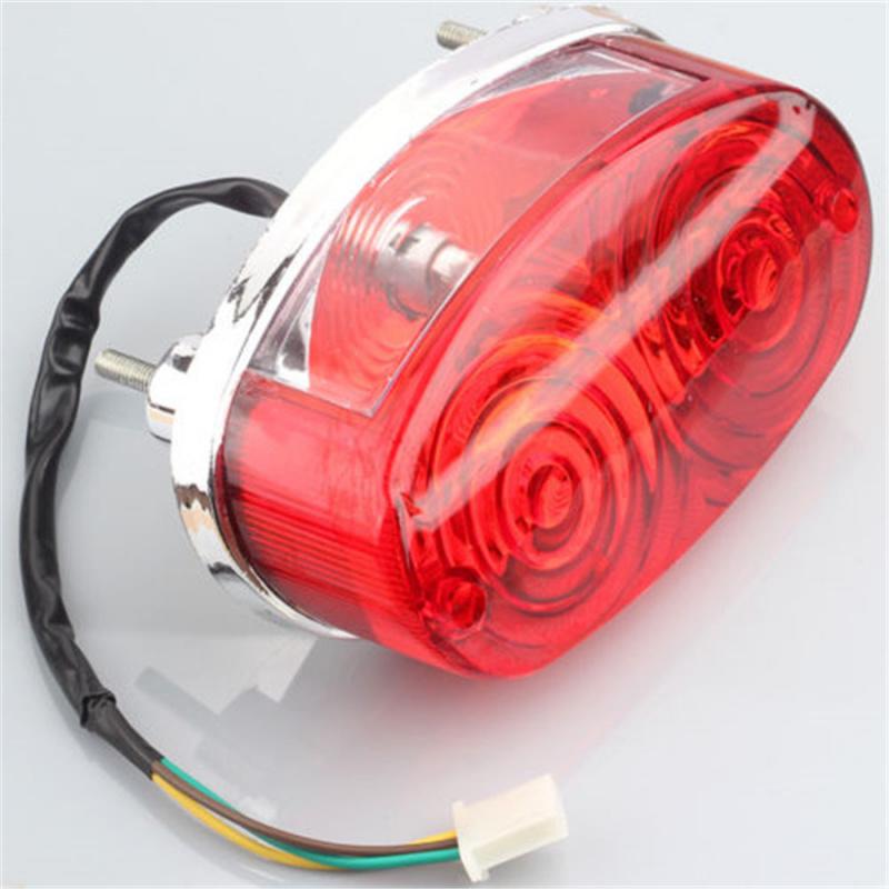 12V Motorcycle Rear Tail Stop Brake Light Lamp For Atv Quad 50Cc 70Cc 90Cc 110Cc
