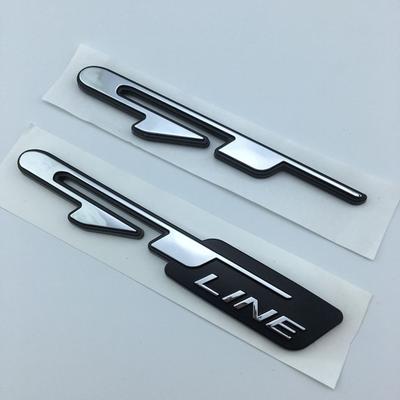 1X Car Tuning Atuo Emblem Sticker Obtisky GT Line Letters pro Ceed Stinger Shuma Rio Sportage Soul Cerato Příslušenství
