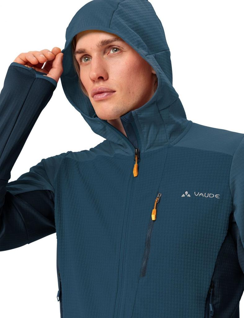 Куртка VAUDE Мужская куртка Monviso Hooded Grid Fleece Jacket dark sea