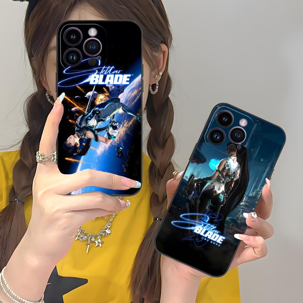 Stellar Blade Game Phone Case for iPhone 16 15 14 13 12 11 X XR XS 8 7 Pro Max Plus Mini Colour Printing Cellphones Pretty Cover