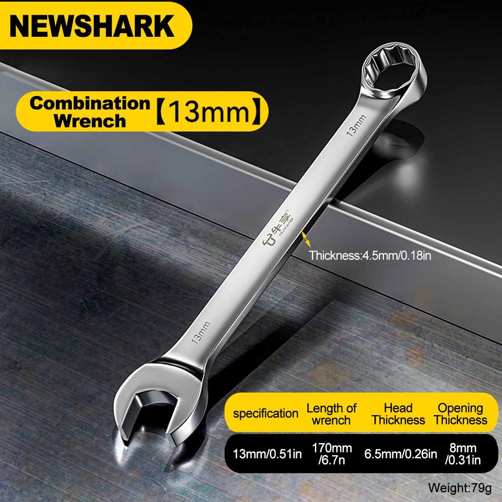 6-14mm Wrench Ratchet Wrench Torque Universal Wrench Automotive Maintenance Tools Fixed Spanners Ratchet Wrench Hand Tool