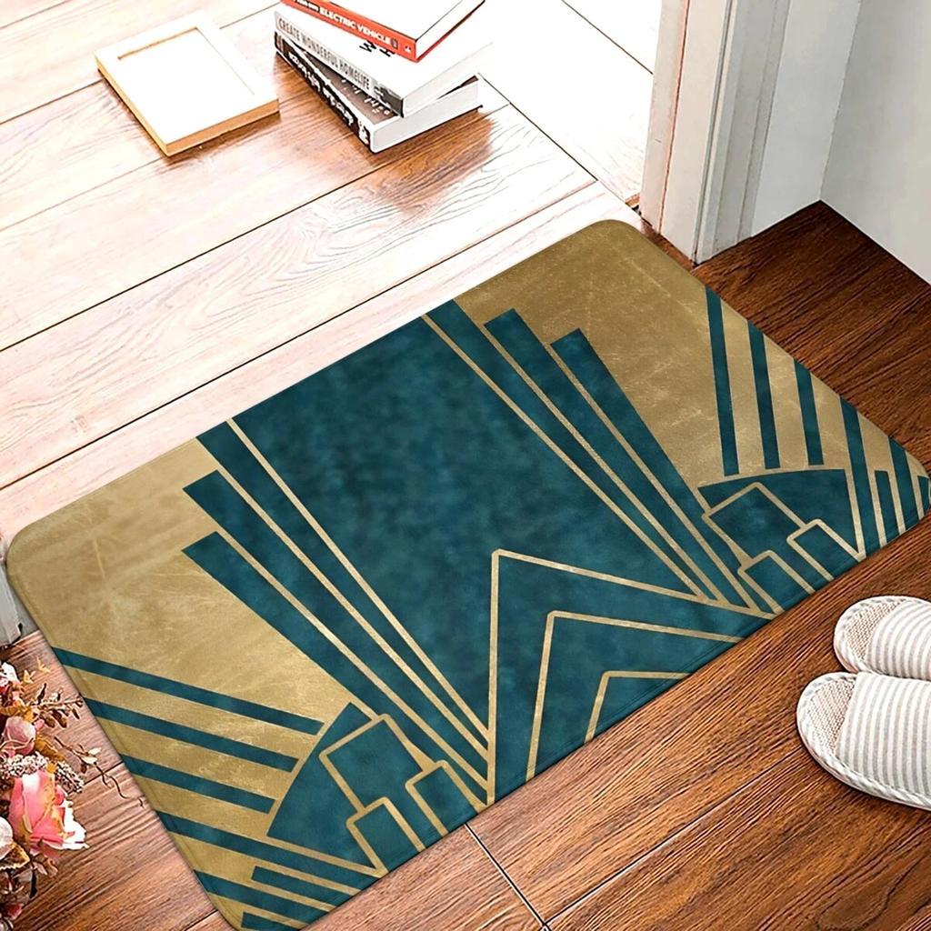 1 ks Vzor afrického umění Rohožky ke dveřím Kuchyňské koberce Protiskluzový Pop design Koberce do obývacího pokoje Koupelnová předložka Koberec pro domácnost K Dekoraci ke dřezu Prádelna
