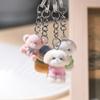 1pc Flocking Puppy Dog Resin Charms Cute Animal Pendants Phone Chains Keychain Necklace Pendant for Jewelry Making Finding