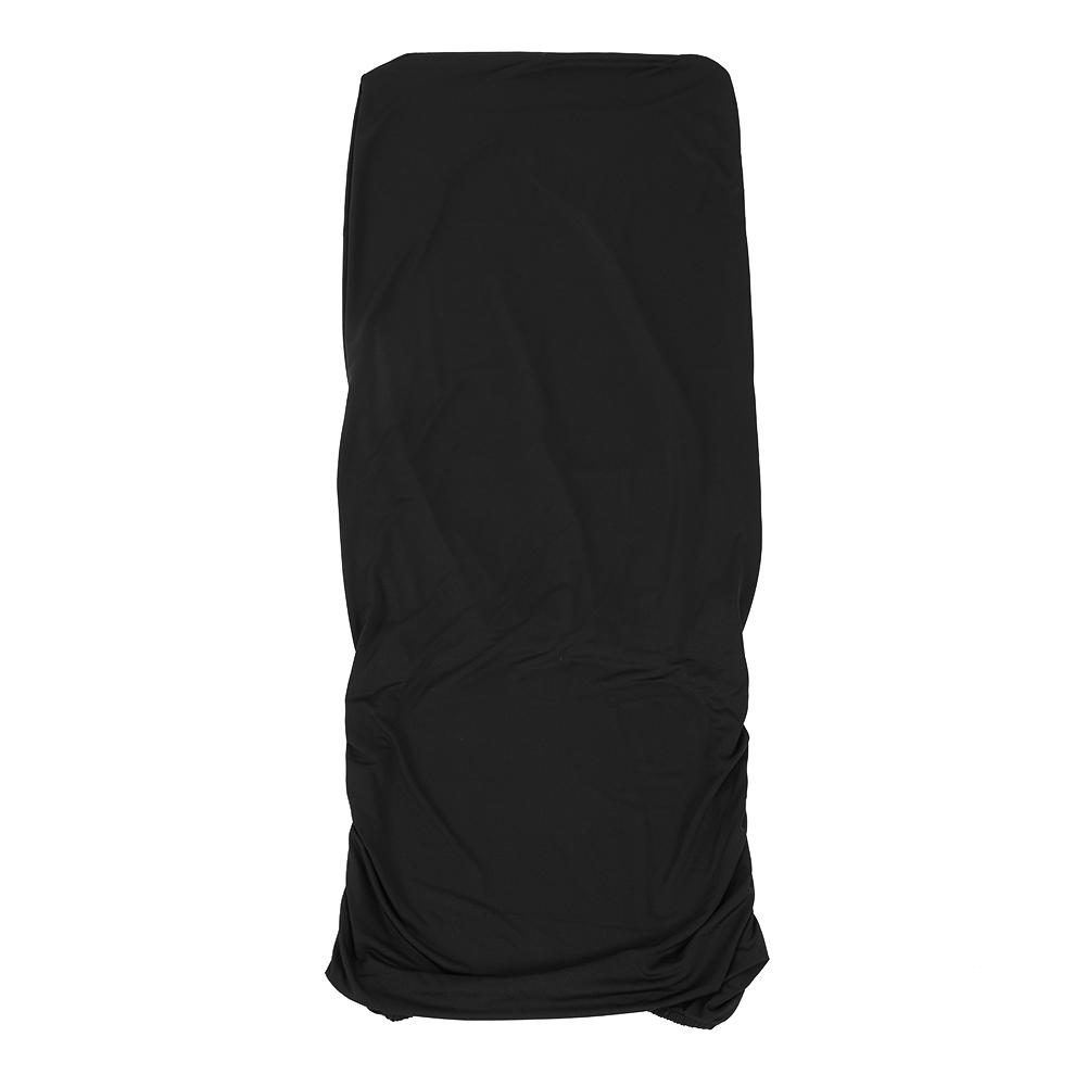 Elastic Stretchable Fabric Chair Seat Cover Protector for Office Computer Chairs (Black)