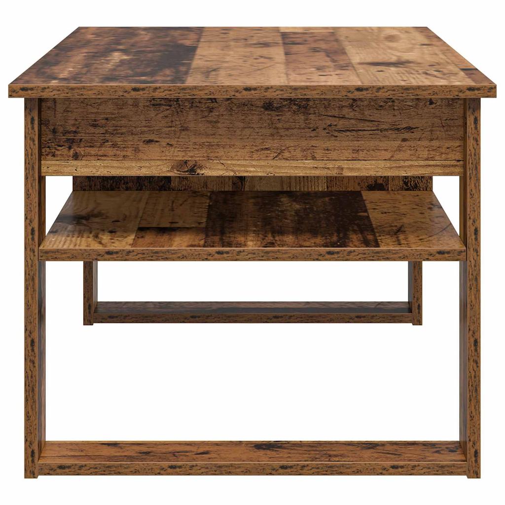 Coffee Table with Storage Reclaimed Wood Look 96 x 54 x 44 cm Engineered Wood