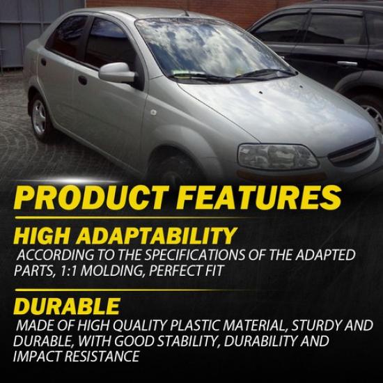 4pcs Outer Door Handles Front Rear Left Right Black For Chevrolet Aveo5 Aveo EKK