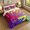 3Pcs Bedding SetChainsaw Man Soft Bed Sheet and Two Pillowcases Home Bedroom Decor