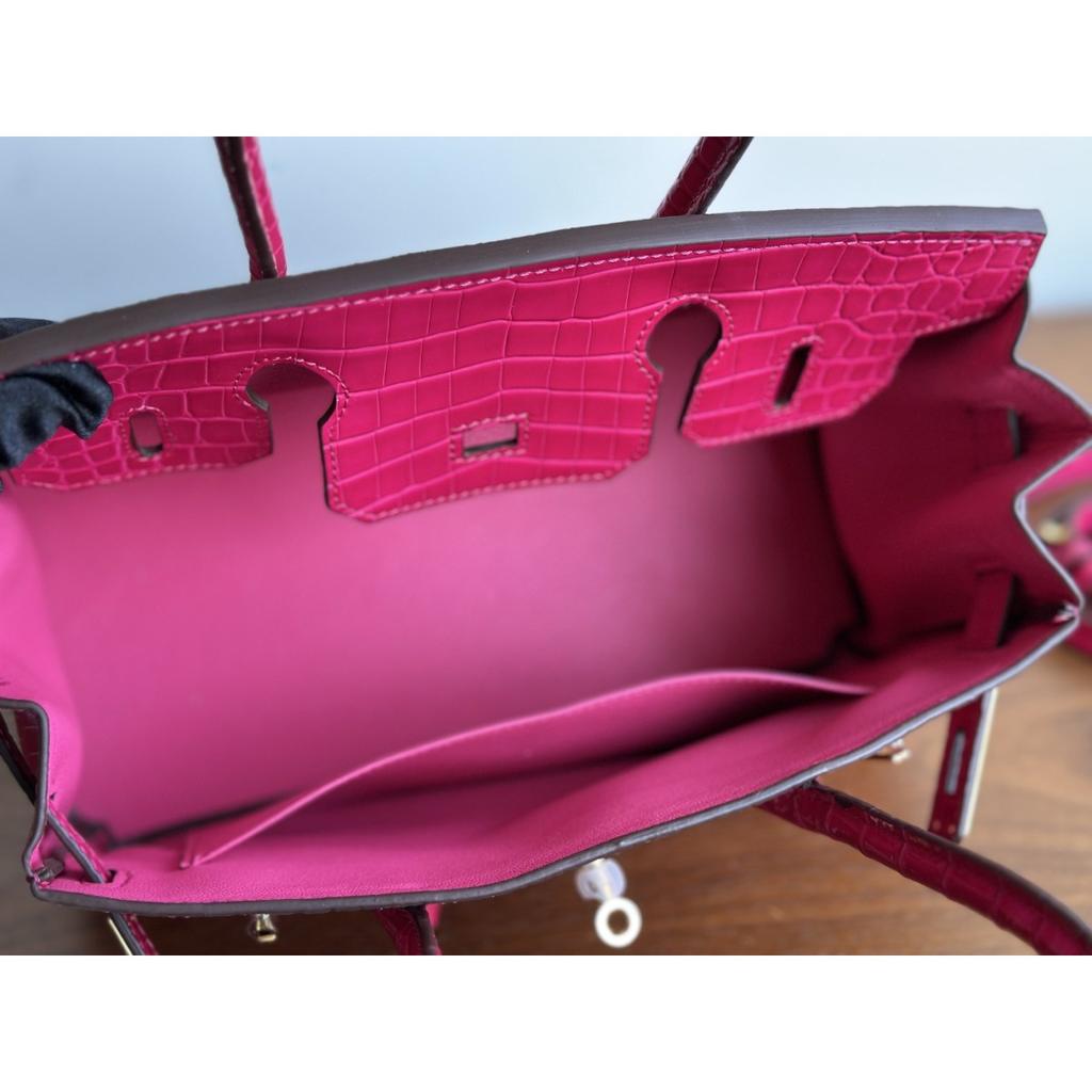 Popular Crocodile Pattern Horizontal Plate Platinum 30cm Genuine Leather Women's Bag, European and American Fashion Cowhide Large Bag, Commuter