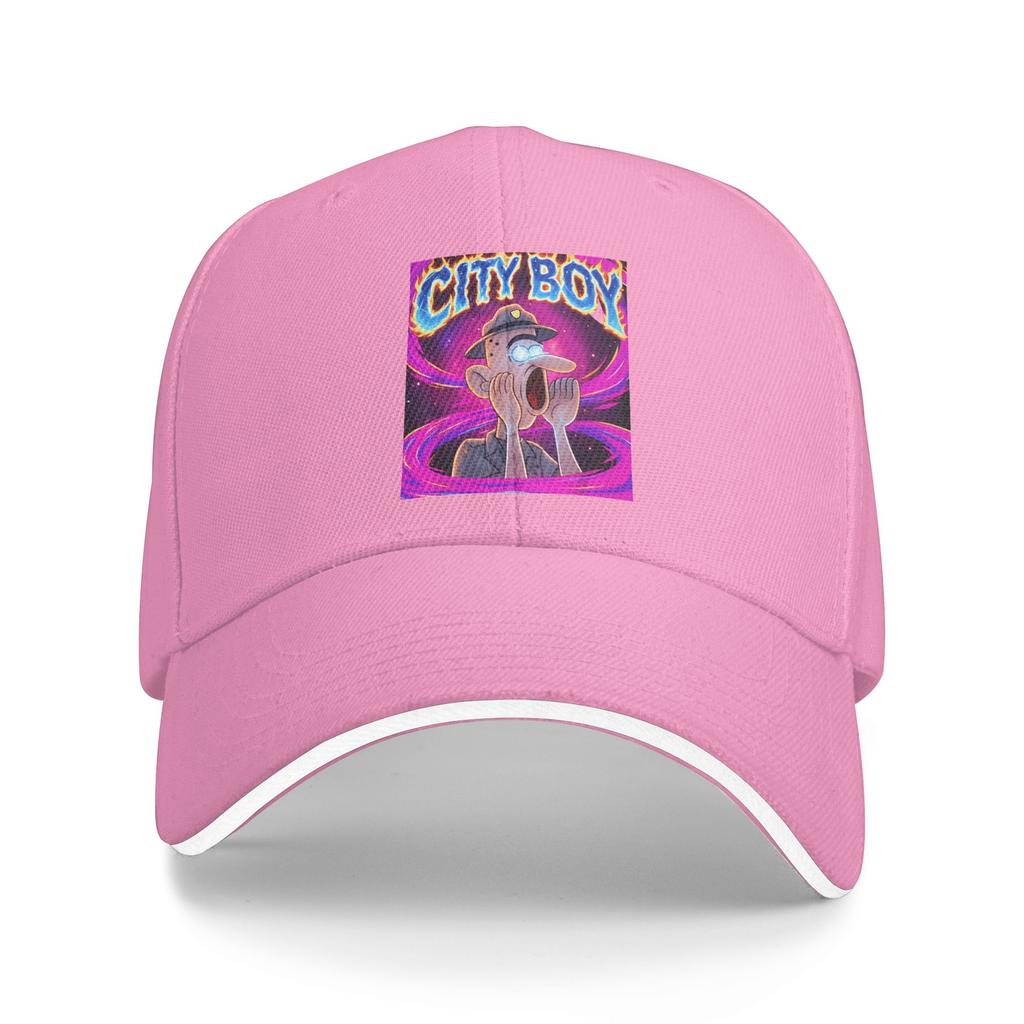 Summer Casual Baseball Cap City Boy Brainrot Meme Reaction Loud Funny Cartoon Outdoor Sunscreen  y2k Cool Snapback Cap