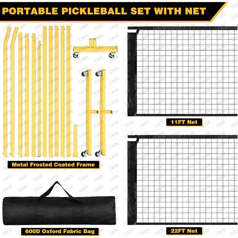 CAOX 6.7M Outdoor Pickleball & Tennis Net Stand