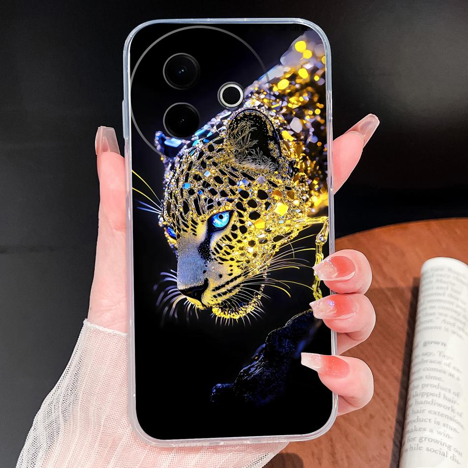 Case For Vivo Y39 Y38 5G Ocean Fish Transparent Phone Back Cover For VivoY 39 Y 38 Soft Slim TPU Silicone Lightweight Protectors