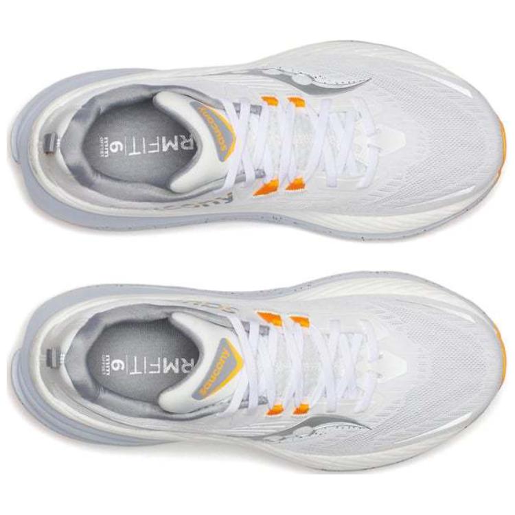 Saucony Hurricane 24 White Cloud Orange Men Sneakers S20933-246