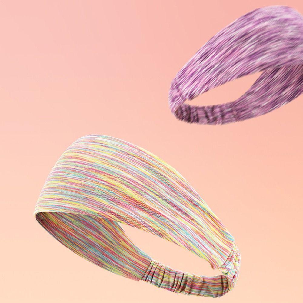 Breathable Yoga Sweatband Polyester Fibre/Spandex Yoga Hair Band Yoga Headbands  Riding Bike