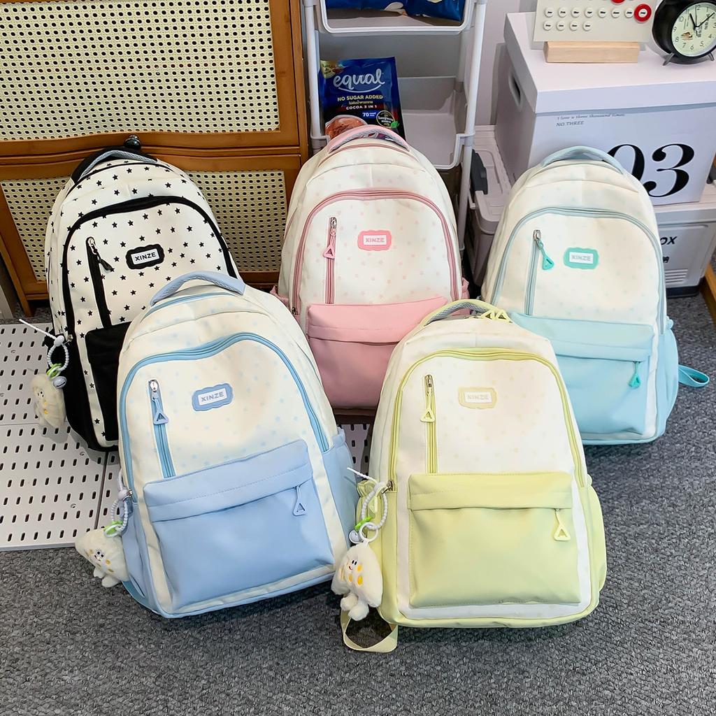 Schoolbag travel junior high school student college backpack Japanese cute backpack high value girl niche large capacity schoolbag