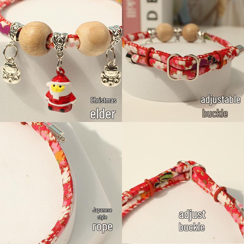 2025 Santa Claus Pet Bell Collar for Dogs & Cats - Christmas Hot Seller