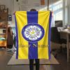 1PC Custom Name Leeds United Football Club Patterned Flannel Blanket For All Seasons for Home Decor Warmth and Comfort Gifts Holiday Present -HE145