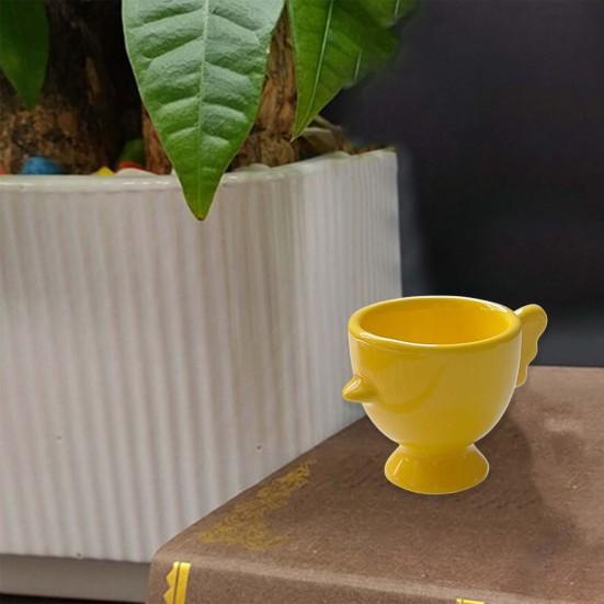 Yumurtalık Yükseltilmiş Taban Düz Renk Kaymaz Sap İyi Kavrama Kolay Temizlenebilir Makyaj Sünger Tutucu Mini Kahvaltı Seramik Yumurta Tutucu Yemek Odası Kullanımı