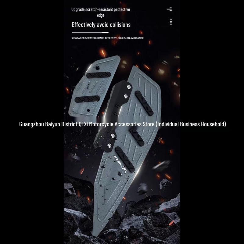 Aluminum Alloy Foot Pegs with Anti-Slip and Anti-Scratch Strips for Forza NSS350 Models 18-25