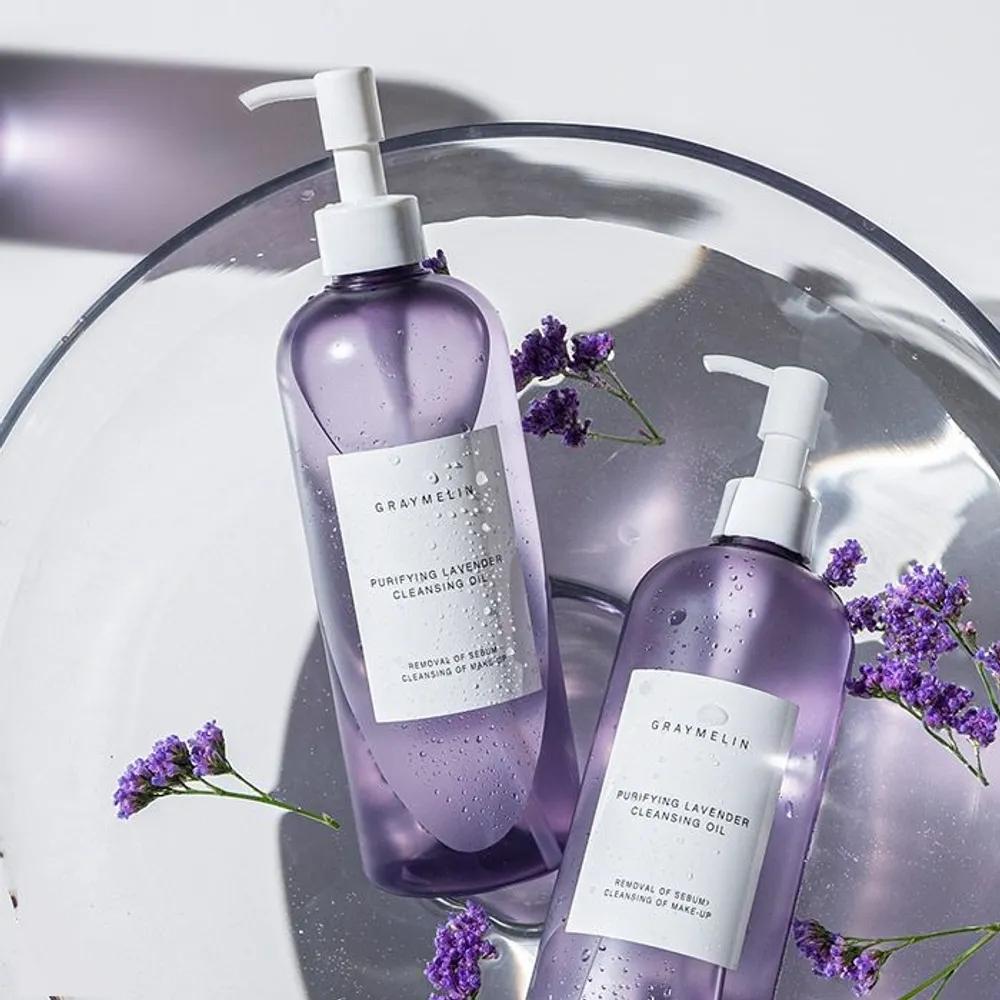 Huile Nettoyante Lavande Purifiante + Nettoyant Moussant Grand Format 500ml SET