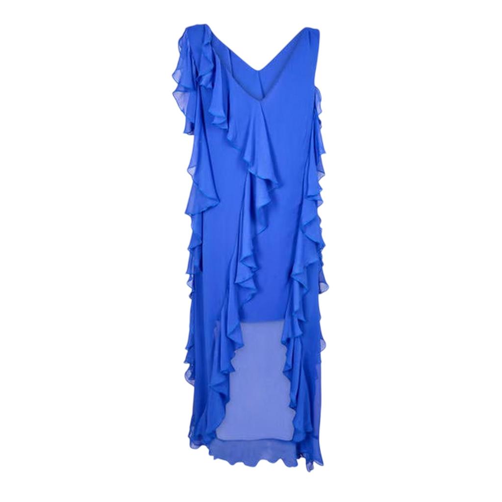Biba Damen Ärmelloses Maxikleid mit Rüschen