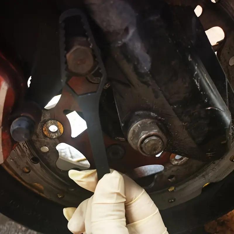 1pc Black 150mm Universal Double-ended Wrench, Self-tightening Adjustable Wrench, Hand Tools