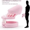Silicone Cock Cage Chastity Cage Chastity Device for Male Penis Exercise (Pink)