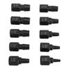 10Pcs Damaged Screw Extractor Set Cr V Steel 18in to 1332in Hex Bolt Extractor for