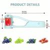 1 Pc Of Stainless Steel Fruit And Vegetable Slicer, Tomato Cutter, Kitchen Salad Fruit And Vegetable Cutting Tool, Grape Slicer