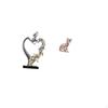 Romantic Cat Couple Figurine Sculpture Art Craft Ornament for Bedroom Wedding Bookshelf Cabinet Home