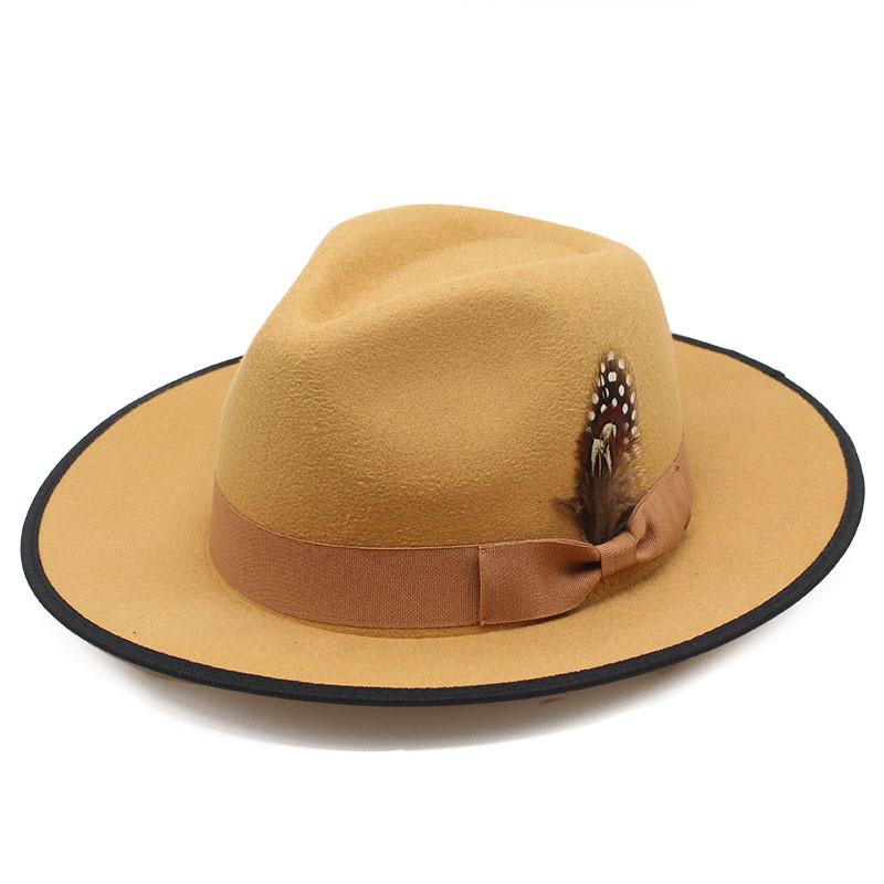 Wool Felt Hat For Women And Men Summer Sun Protection Large Brim With Heart Top Style