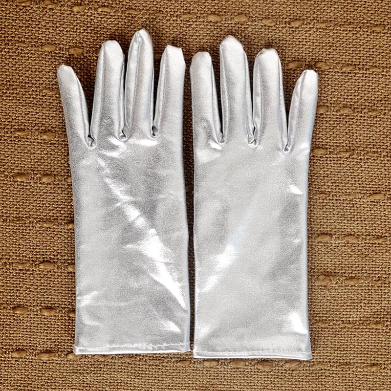 Vintage Hepburn Style Patent Leather Gloves: Summer Sun Protection & Bridal Evening Wear