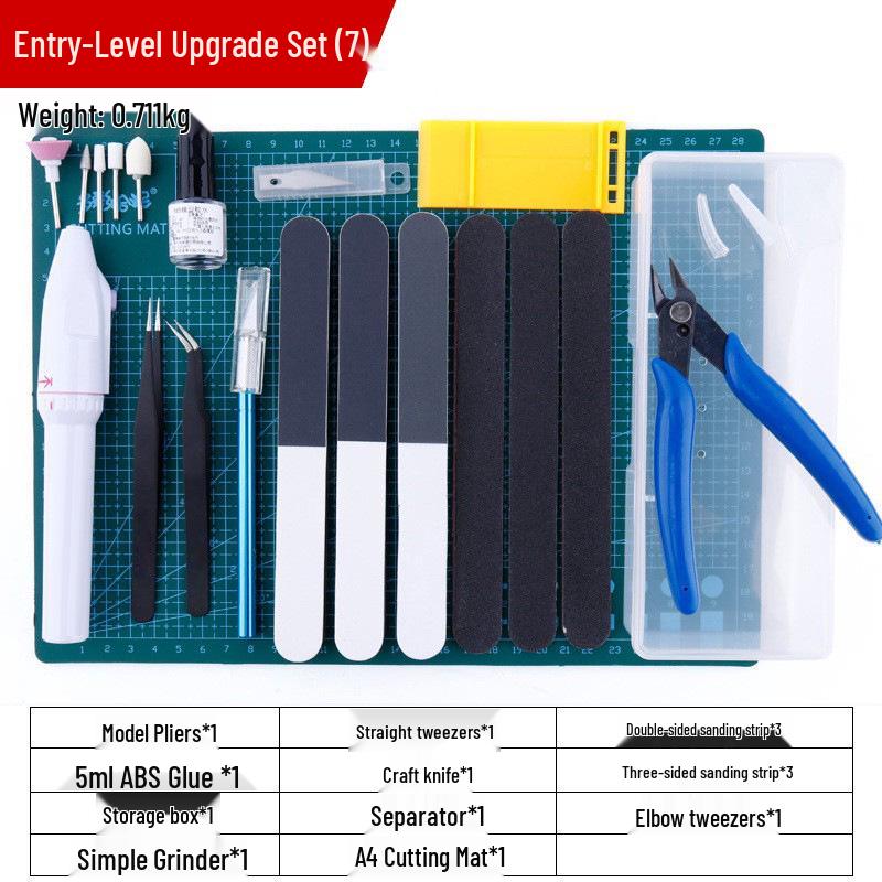 Gundam Model Tools: 15-Piece Entry-Level Set Seven Assembly Kit