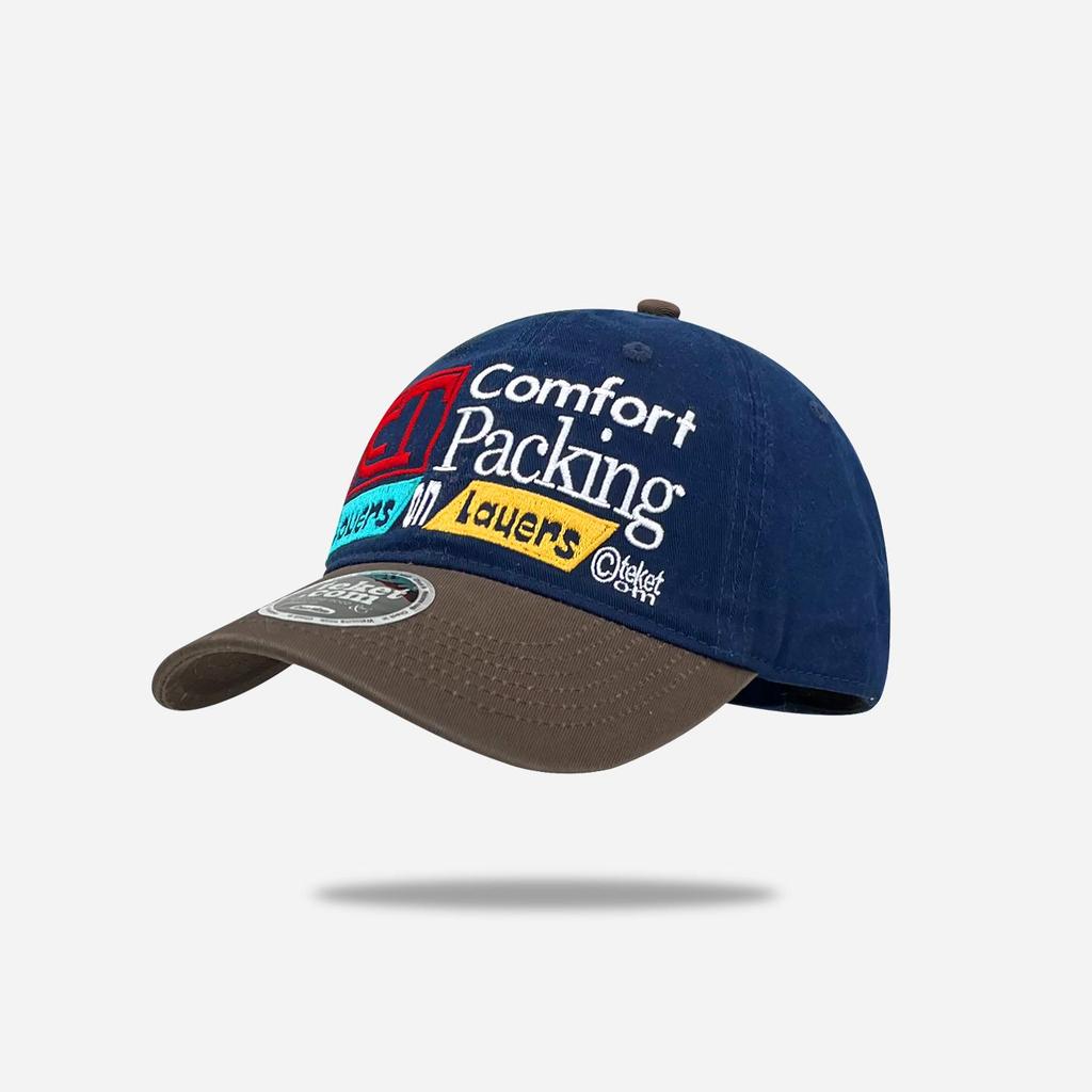 Koreansk Broderad Basebollkeps - Trendig Retro Mjuk Topp Solskydd för Kvinnor & Män