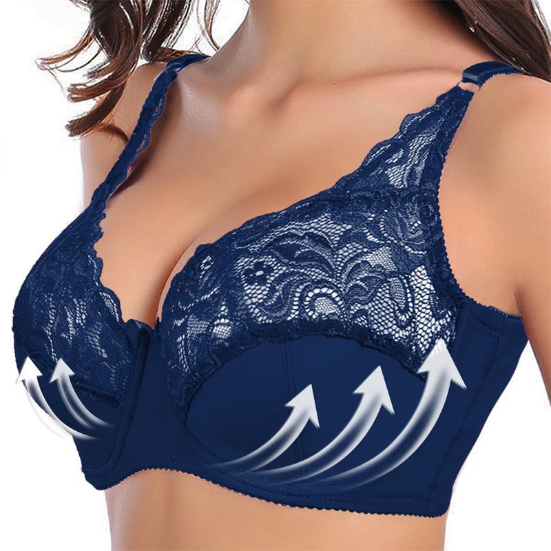 Lace Bra Plus Size Bra Women Underwear Bralette Crop Top Sexy Female Bra Large BH Tube Top Female Push Up Brassiere Laced Bra