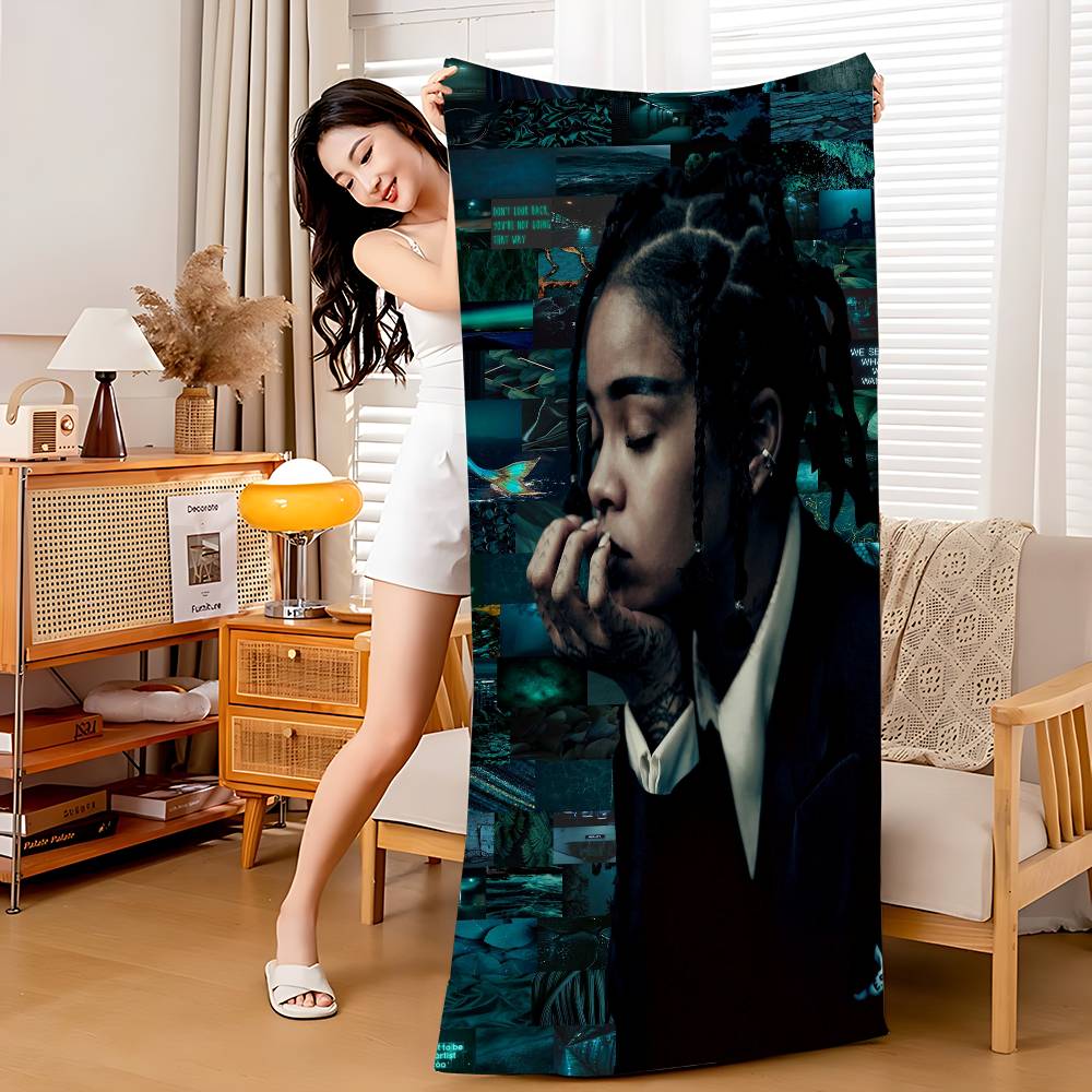 Hot Singer R-RIHANNAS Microfiber Printed Beach Towel Mountain Climbing Yoga Beach Swimming Running Absorbent Soft Towel