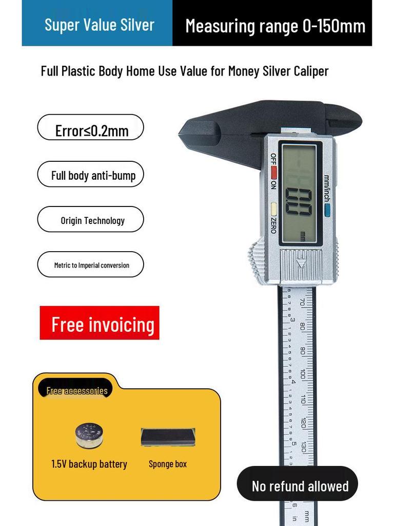 Sifeng High-Precision Digital Display Electronic Caliper for Jewelry, Antiques & Bracelets