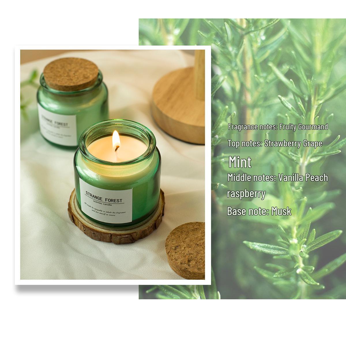 Aroma Soy Wax Candle in Glass Bottle: Light, Long-lasting Scent for Bedroom or Room Fragrance