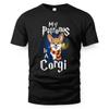 2025 Fashion Summer Corgi T-shirt For Men Humour Funny Print Graphic Crewneck T Shirts Outdoor Sports Streetwear Women Tee Top