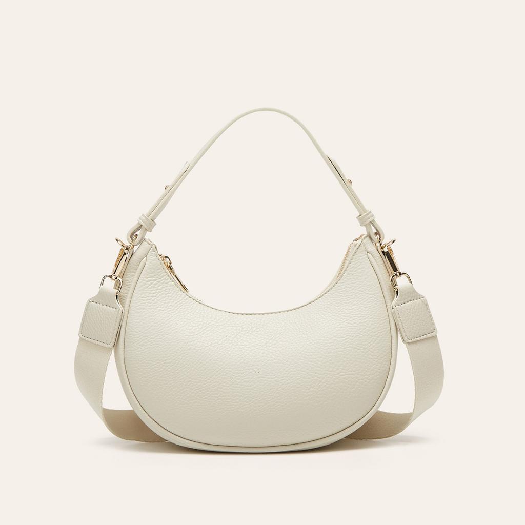 French women's bag new armpit bag fashion messenger portable niche semi-round crescent women's bag shoulder bag
