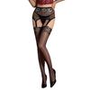 Lace Aurora Suspender Socks Sexy Oily Black Silk Sexy Open Stockings Free Ultra-Thin Large Size Pure Desire Split