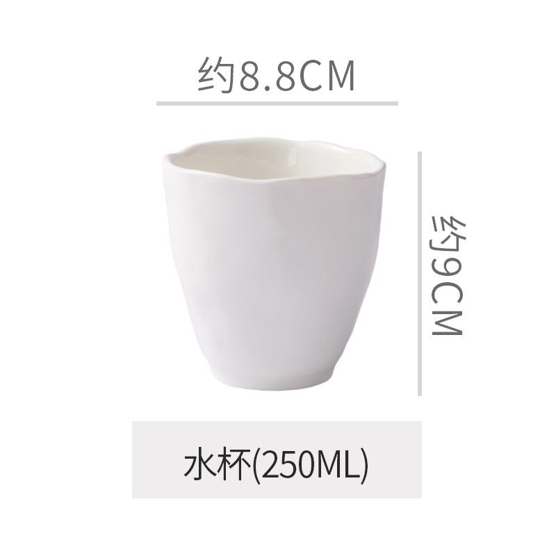 Ceramic Dinner Plate Western Steak Plates Dessert Bowl and Water Cup Pasta Dish Sushi Plate Serving Plates Soup Bowl Fruit Bowls