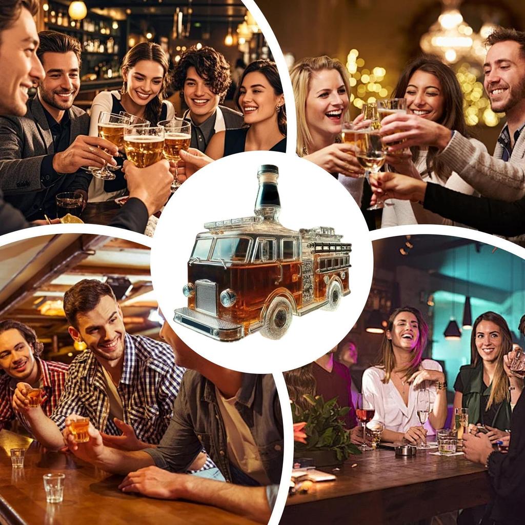 Car Models Whiskey Decanter Bottle Art Statue Exquisite Car Models Liquor Bottle Glass Whiskey Wine Bottle For Bar Office Home