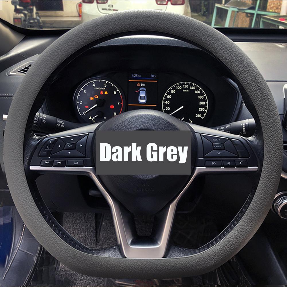 Universal Car Silicone Steering Wheel Cover Elastic Non-Slip Cover For 32-47cm Steering Wheel Multi Color Car Decor Accessories