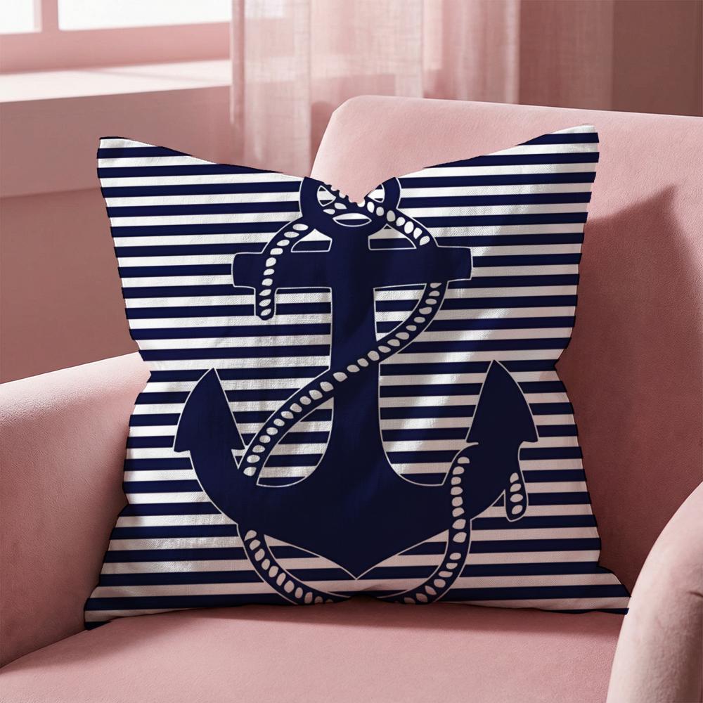 O-ocean Sailor Cushion Cover Multi-Scene Pillow Cover for Home & Car - Reversible, Soft & Durable for Daily Use