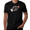 Sushi Soy Fish Pattern In Blue Tshirt Work Daily Short Sleeve Top Tshirt